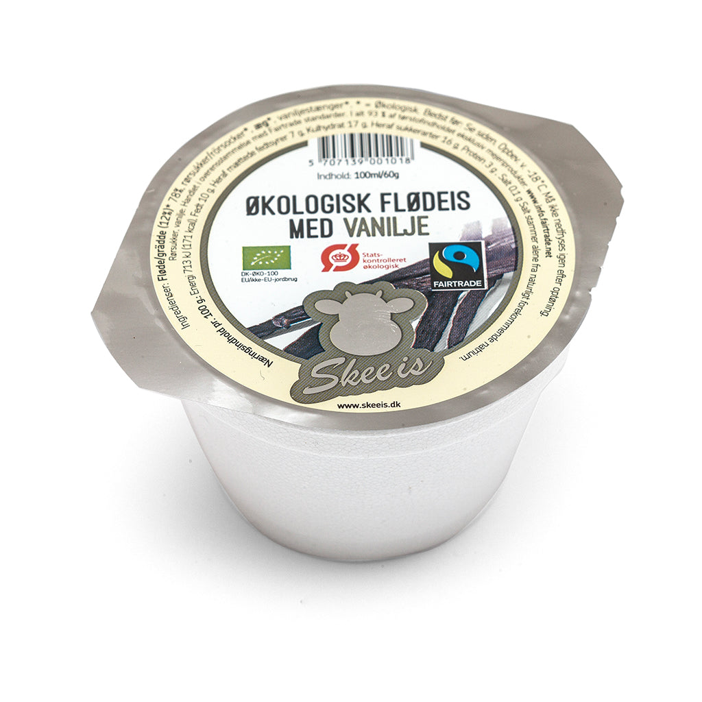 økologisk vanilje is